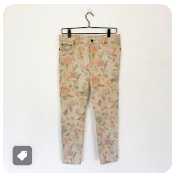 Ralph Lauren floral crop Capri pants sz 10 *C7 - Picture 7 of 7